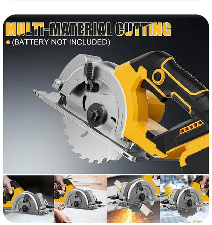 Electric Goddess 5in Brushless Electric Circular Saw ﻿For Dewalt 20V Battery ﻿Cordless 1000W Handheld Woodwork Saw Power Tool ﻿