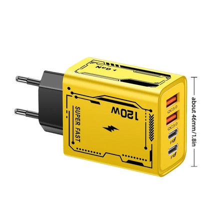 Hot 120W GaN Charger Type-C QC 3.0 Phone Charger Ultra Fast Charging USB-C Laptops Charger Mobile Device Accessories