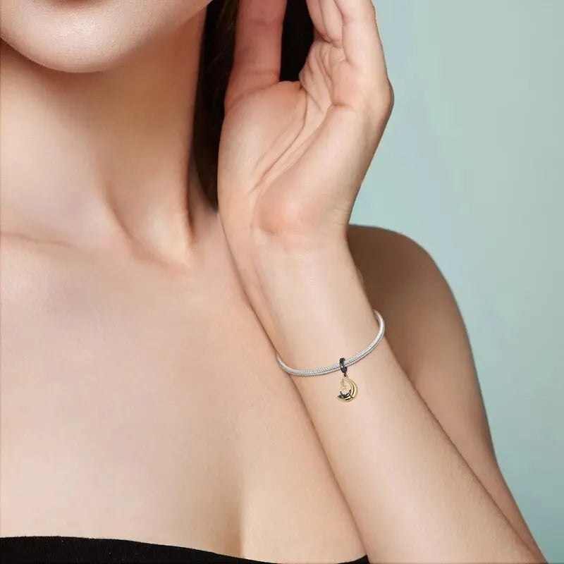 New 925 Sterling Silver Black Cat Charms Beads Fit Pandora 925