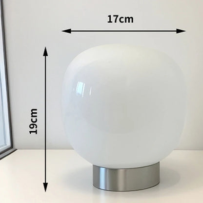 USB Plug Bauhaus Glass Table Lamp Trichromatic Dimming Bedside Night Light for Bedroom Lighting