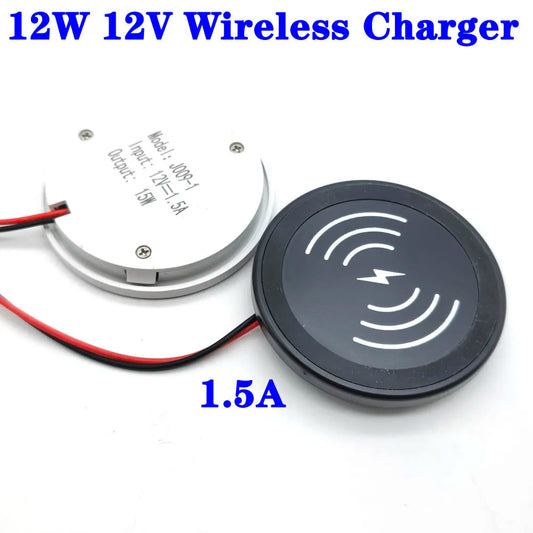 1.5A 12W Wireless Charger Stand Pad Mobile Phone Fast Charging Station for Desk Lamp Wall Lamp Circuit Phone Android Universal