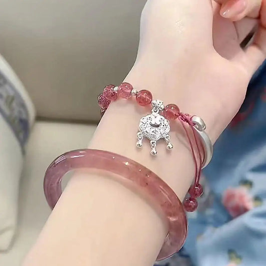 Chinese Ancient Hand Bracelet Butterfly Versatile Couple Bracelet Natural High-grade Exquisite Popular Fashion Jewelry Gifts