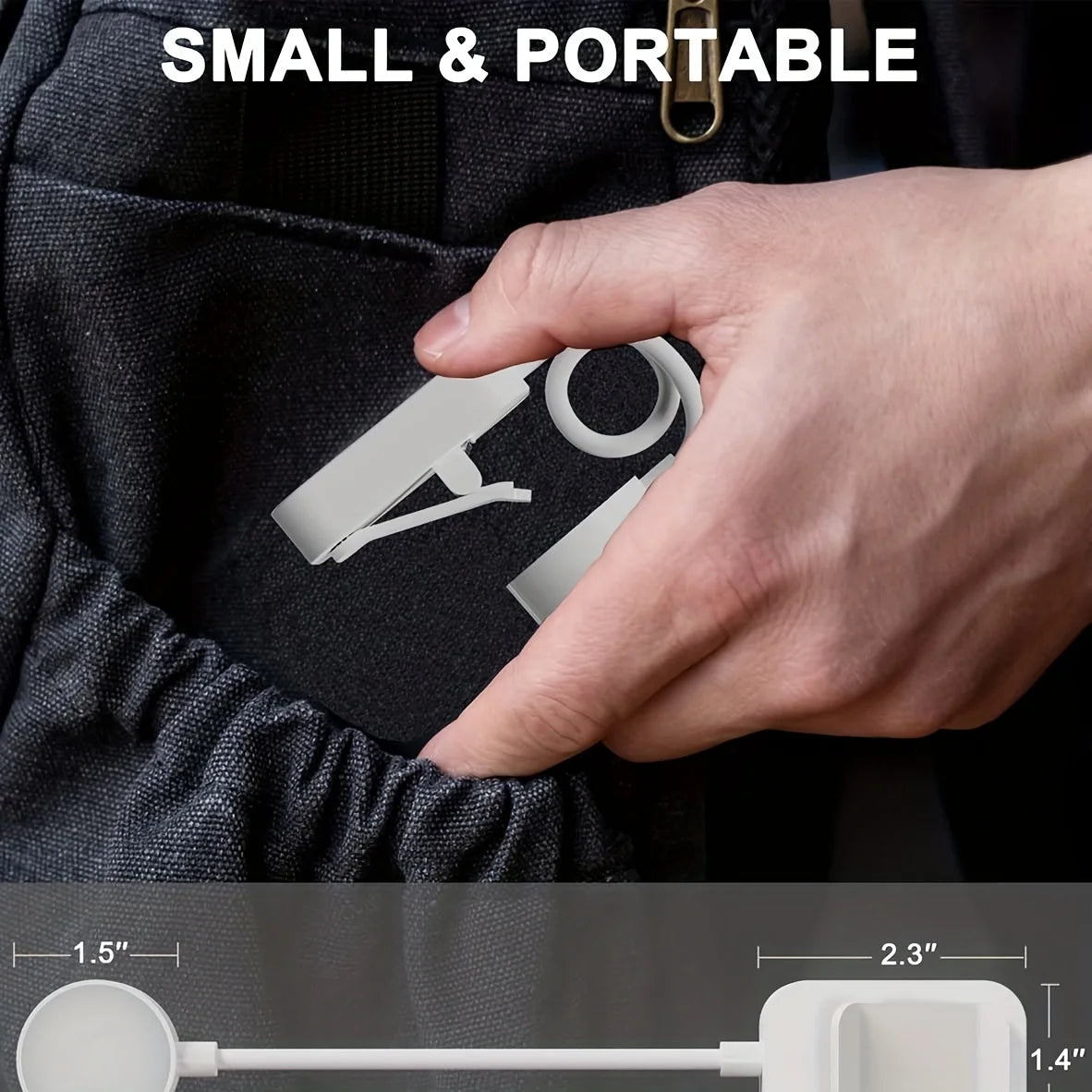 Folding Mini Clip Book Lamp USB Rechargeable LED Night Light 3 Modes Eye Protection Stepless Dimmable Flexible Bedroom Reading