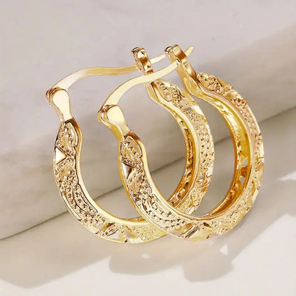 2PC Elegant Water Drop Earrings -18K Gold Plated Copper Jewelry,