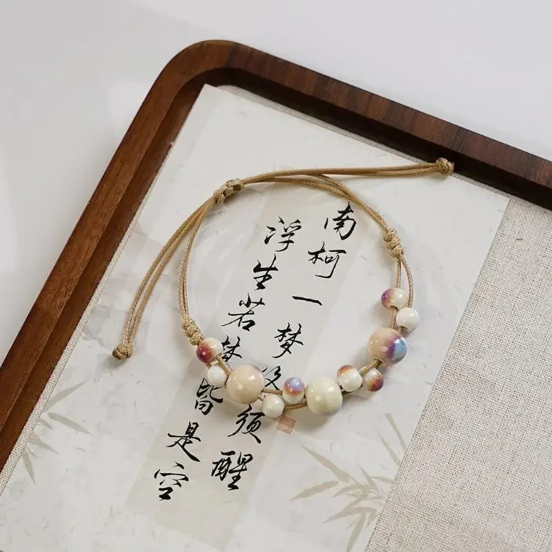 Ceramic Bracelet with Long Lasting Colors Stylish Beaded Wristband for Everyday Wear Party Travel Bracelets Pulseras Бижутерия