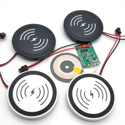 1.5A 12W Wireless Charger Stand Pad Mobile Phone Fast Charging Station for Desk Lamp Wall Lamp Circuit Phone Android Universal