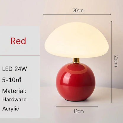 A pink/orange/red/white/beige USB socket decorative table lamp for room light decorative lamp, night light, desk light.