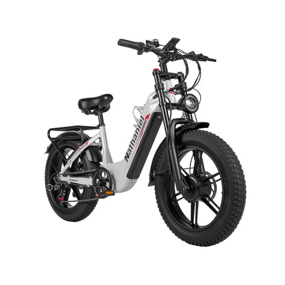 Nathaniel SYR08 2000W Dual Motor E-Bike,20*4.0 Fat Tire,20AH Detachable battery,Speed 50+,Daily commuting, Adult Electric Bike