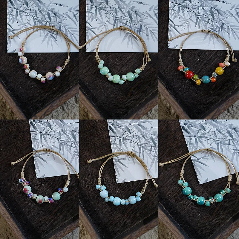 Ceramic Bracelet with Long Lasting Colors Stylish Beaded Wristband for Everyday Wear Party Travel Bracelets Pulseras Бижутерия