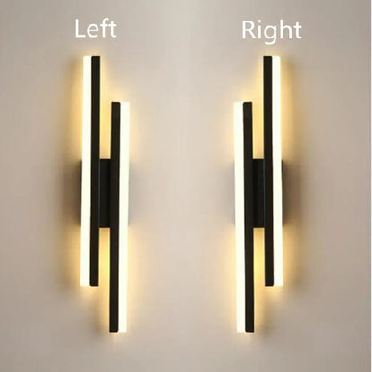 LED Bedroom Wall Lamp Wall Sconces Copper Line Pipe Acrylic Lampshade Indoor Lighting for Living Room Corridor Light Fixture