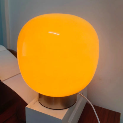USB Plug Bauhaus Glass Table Lamp Trichromatic Dimming Bedside Night Light for Bedroom Lighting