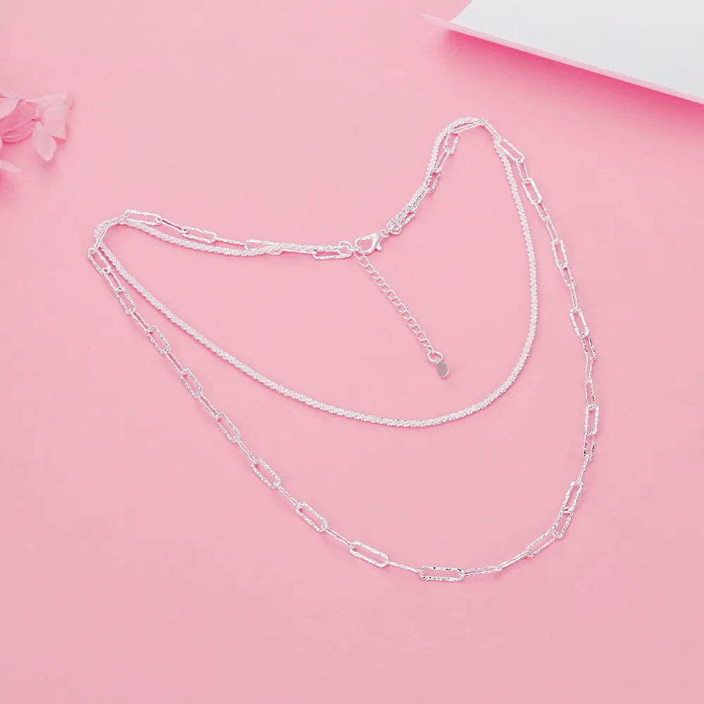 Charm 925 Sterling Silver Pretty bracelets necklaces for women noble fashion designer party wedding engagement Jewelry sets gift