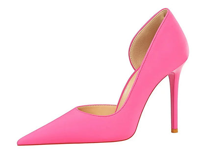 626-1 Fashionable Simple Slim Fit Ultra High Heel Shallow Pocket Single Shoe Women High Heel Korean Style