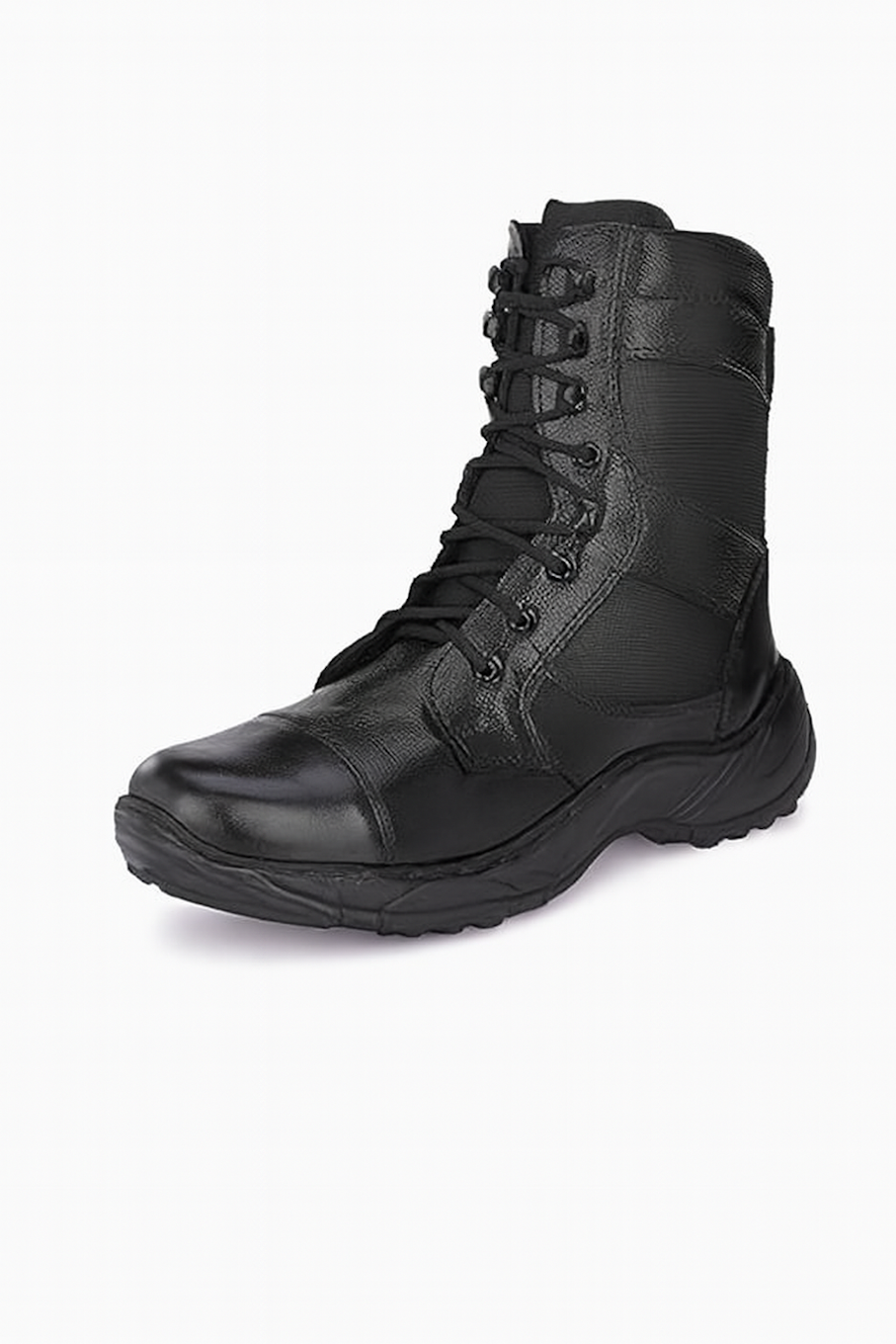 Black Mid-Calf Rubber Fire Safety Boots
