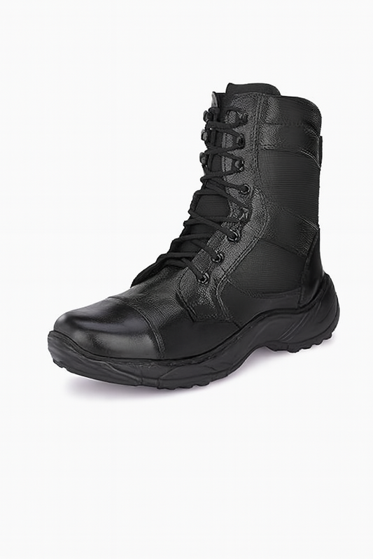 Black Mid-Calf Rubber Fire Safety Boots